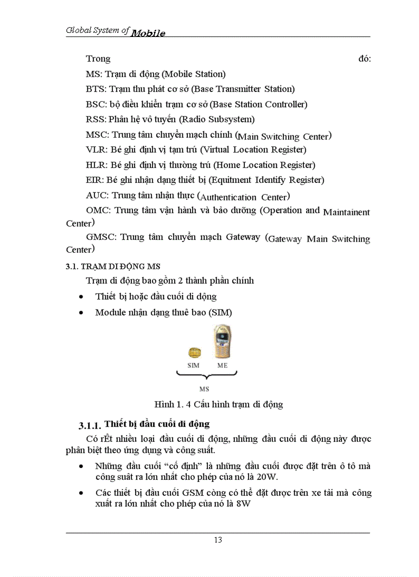 image for page Global System of Mobile