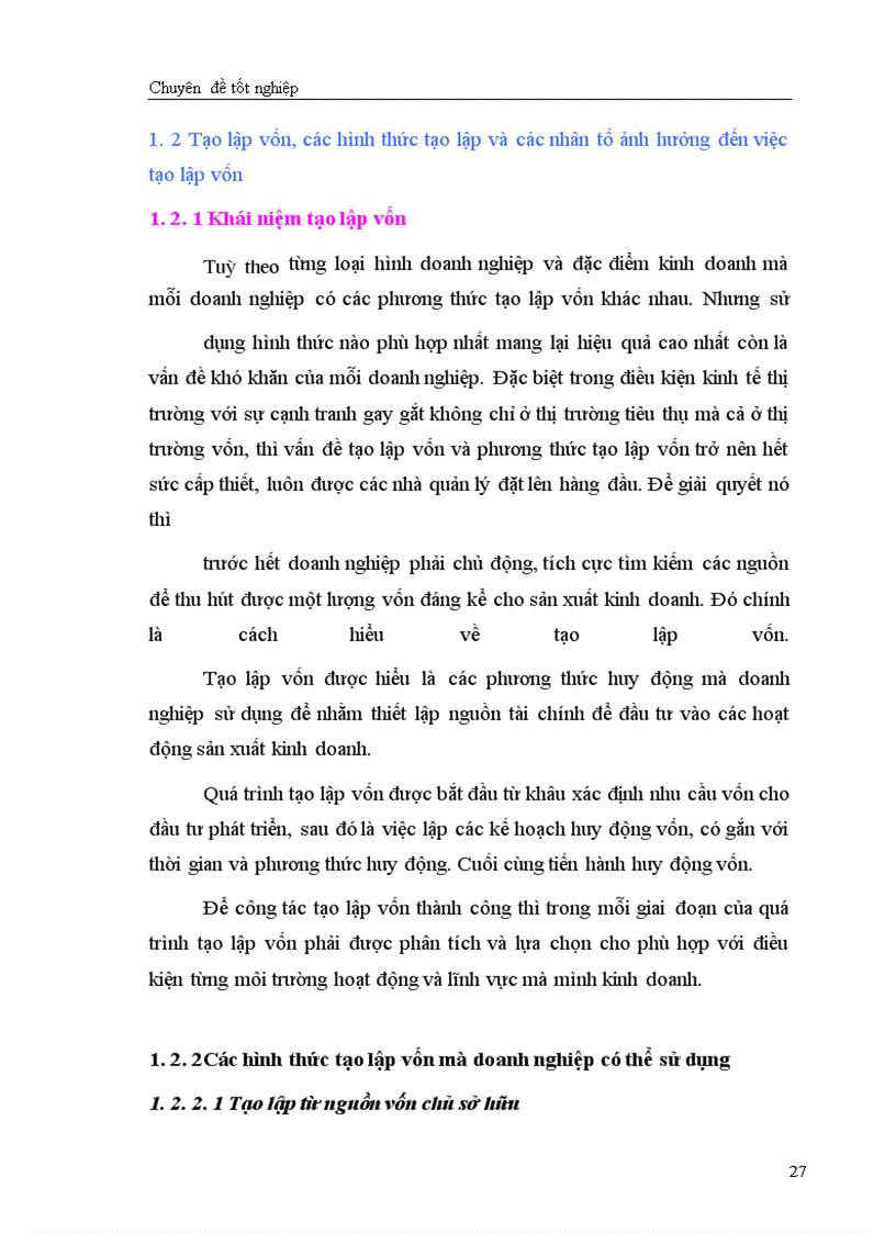 image for page Giải pháp chủ yếu tạo lập vốn cho hoạt động sản xuất kinh doanh ở Công ty cổ phần May Thăng Long