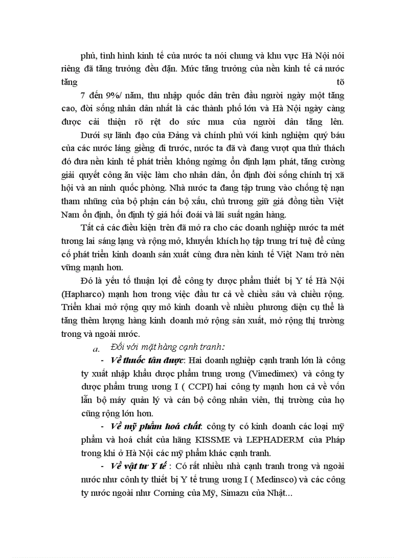 image for page Phương hướng và biện pháp nâng cao hiệu quả sử dụng vốn tại công ty dược phẩm thiết bị y tế Hà Nội