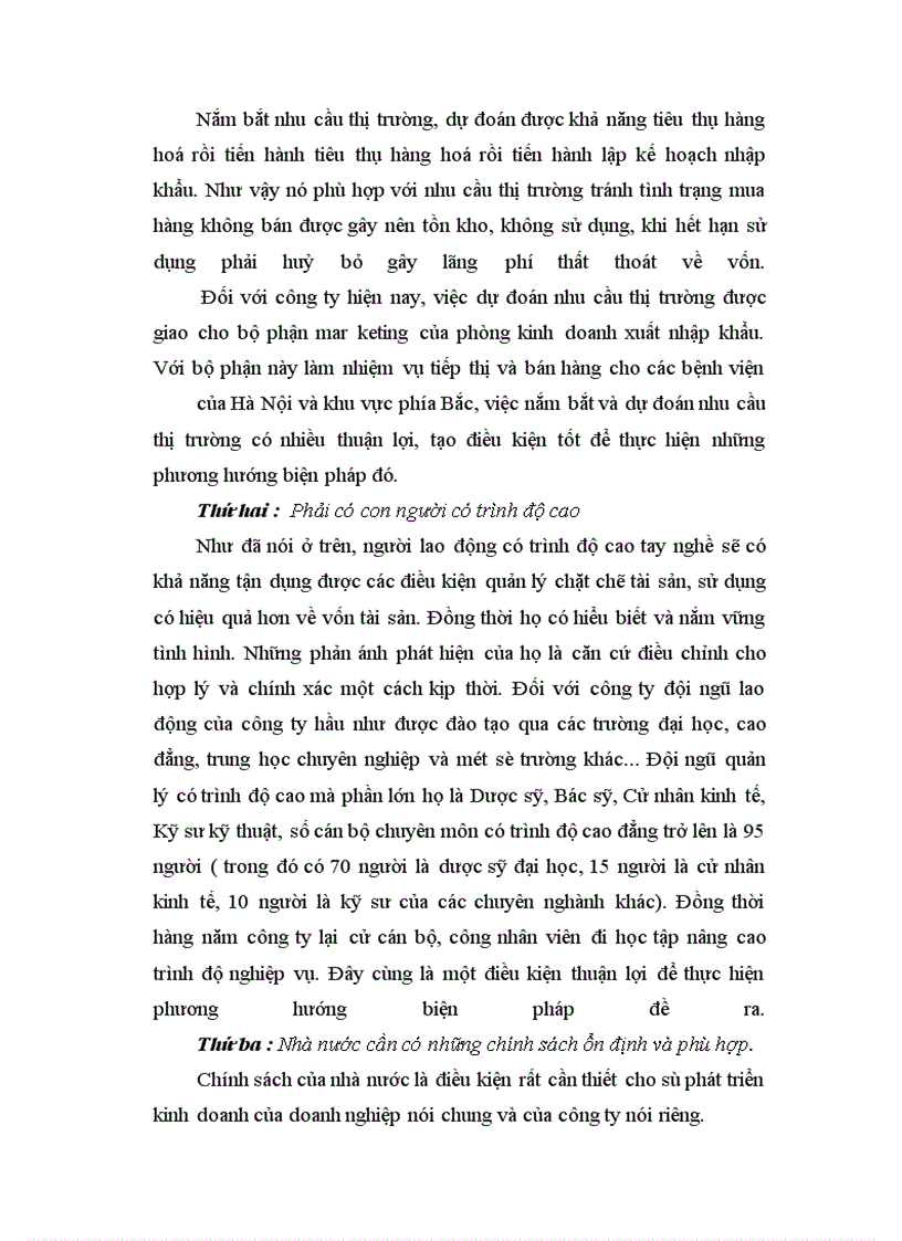 image for page Phương hướng và biện pháp nâng cao hiệu quả sử dụng vốn tại công ty dược phẩm thiết bị y tế Hà Nội