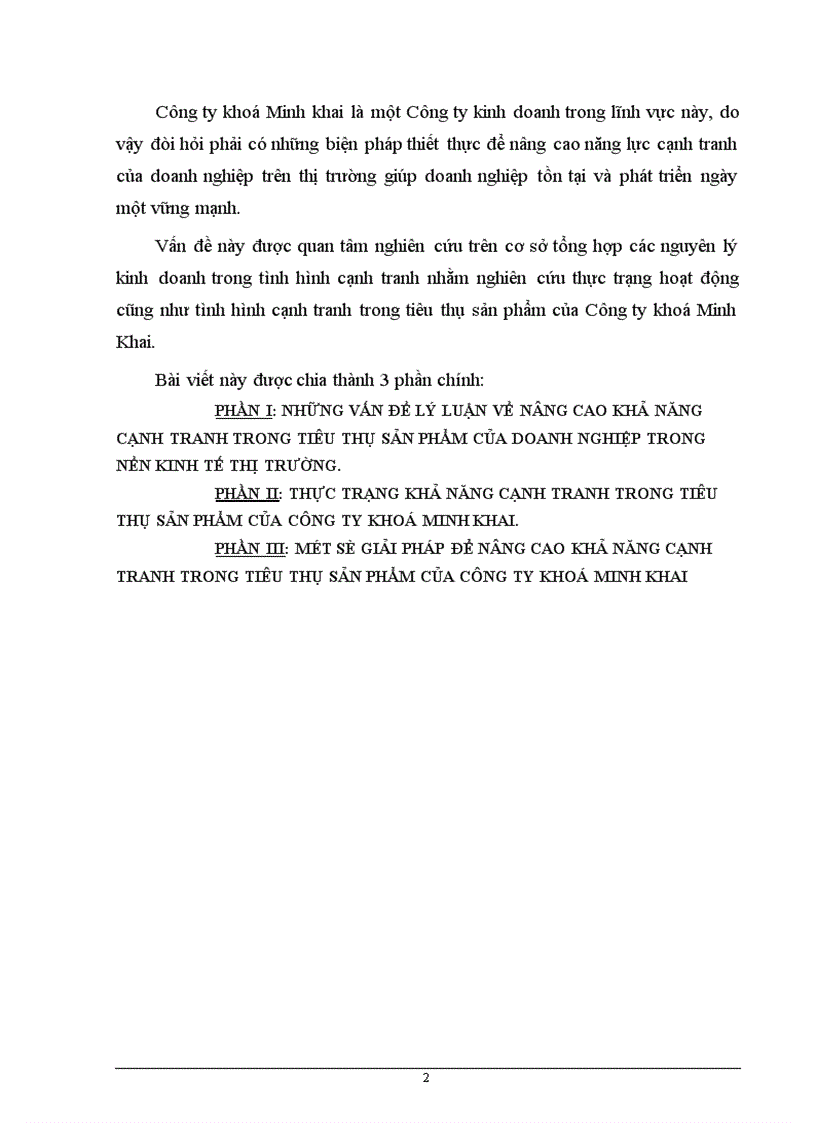image for page Nâng cao khả năng cạnh tranh trong tiêu thụ sản phẩm của công ty khoá minh khai