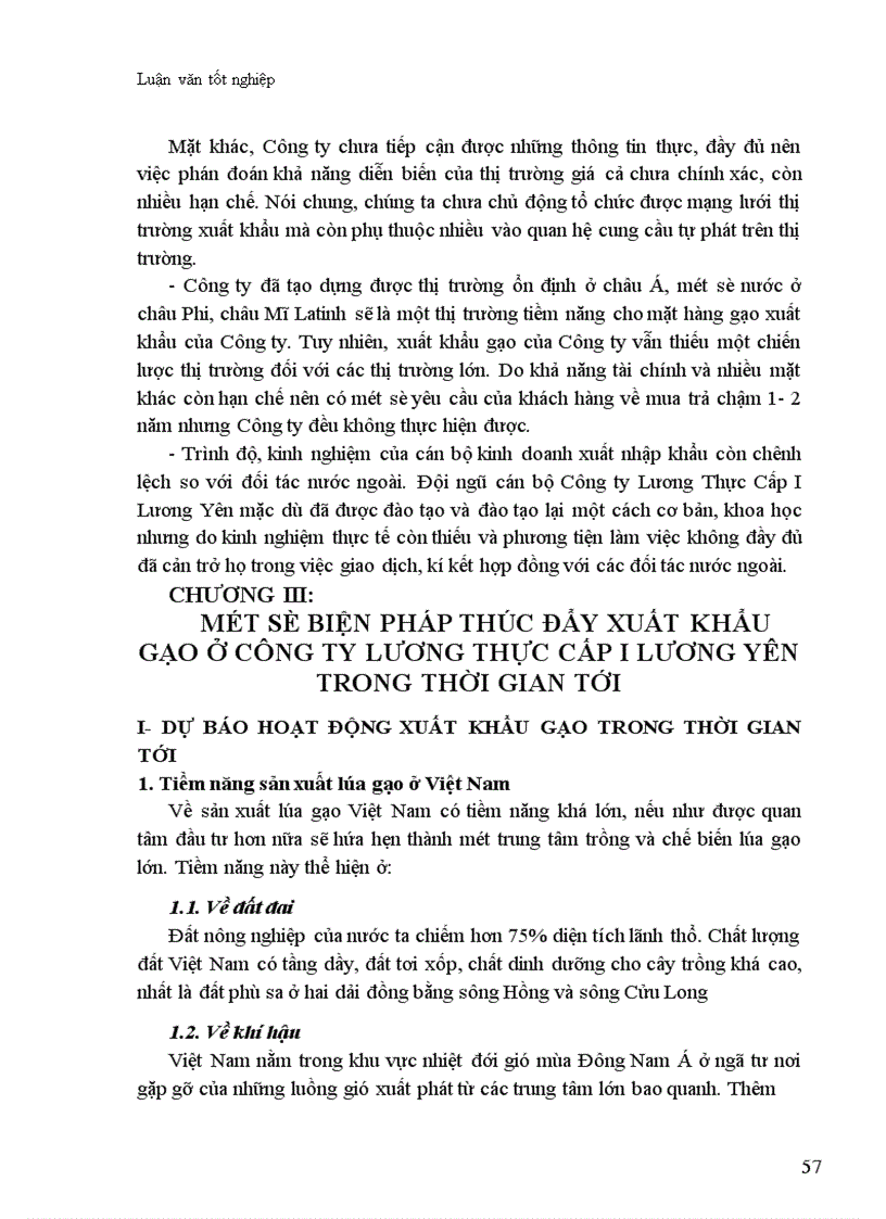 image for page Thực trạng và biện pháp thúc đẩy hoạt động xuất khẩu gạo ở Công ty Lương Thực Cấp I Lương Yên