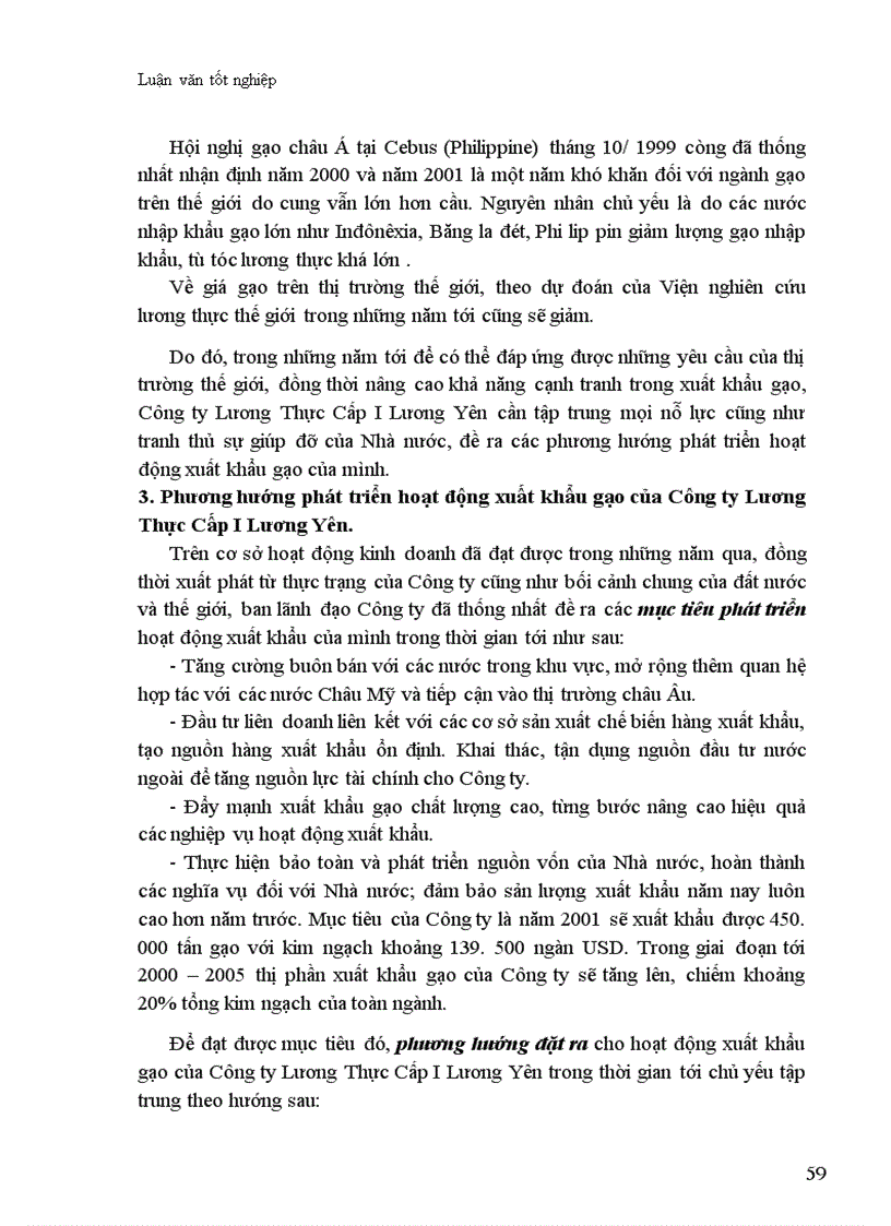 image for page Thực trạng và biện pháp thúc đẩy hoạt động xuất khẩu gạo ở Công ty Lương Thực Cấp I Lương Yên