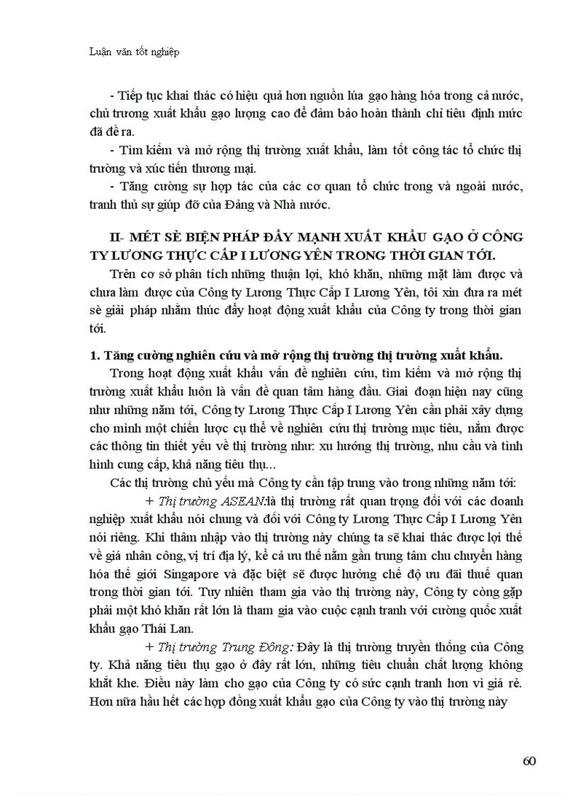 image for page Thực trạng và biện pháp thúc đẩy hoạt động xuất khẩu gạo ở Công ty Lương Thực Cấp I Lương Yên