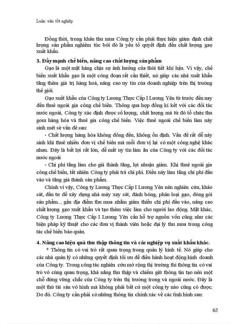 image for page Thực trạng và biện pháp thúc đẩy hoạt động xuất khẩu gạo ở Công ty Lương Thực Cấp I Lương Yên