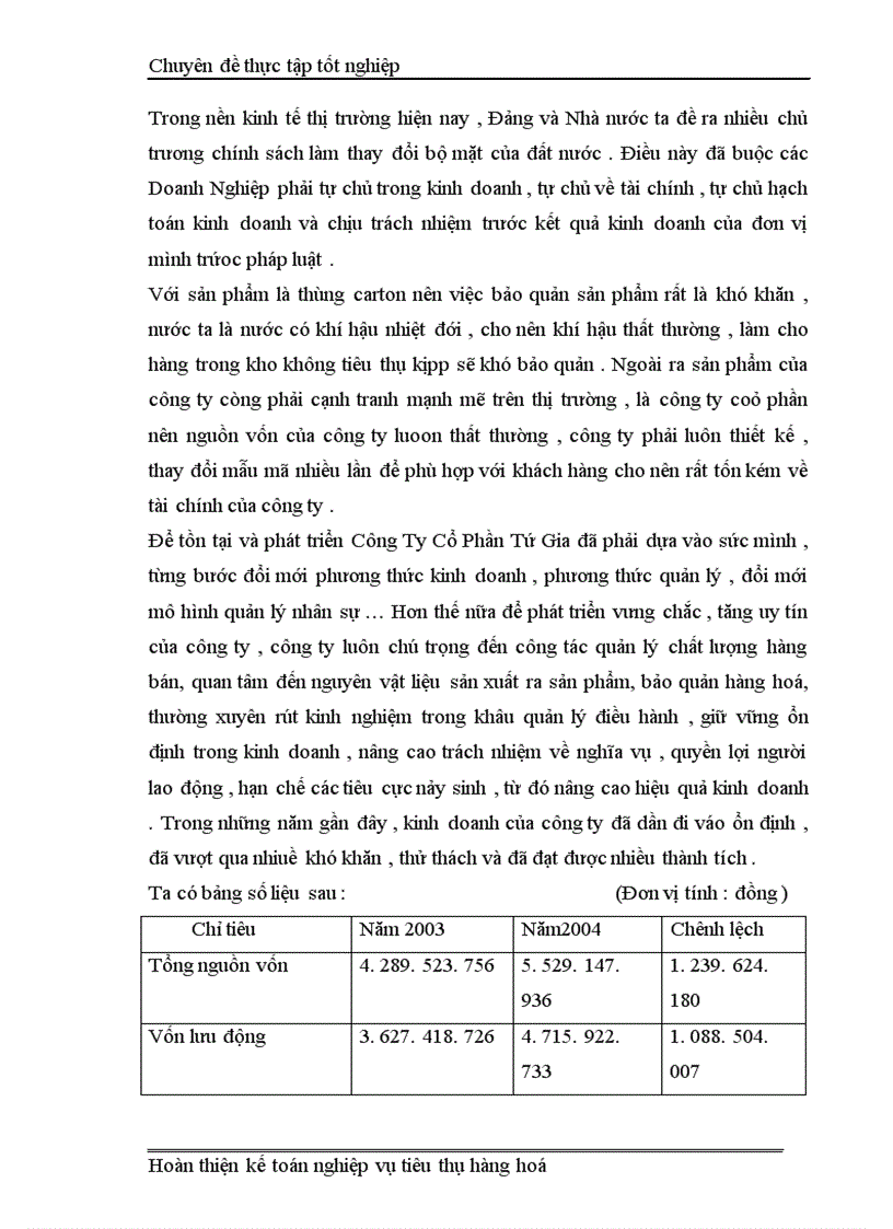 image for page Kế Toán Thành Phẩm Tiêu Thụ và Xác Định kết quả tiêu thụ tại Công ty cổ phần Tứ Gia