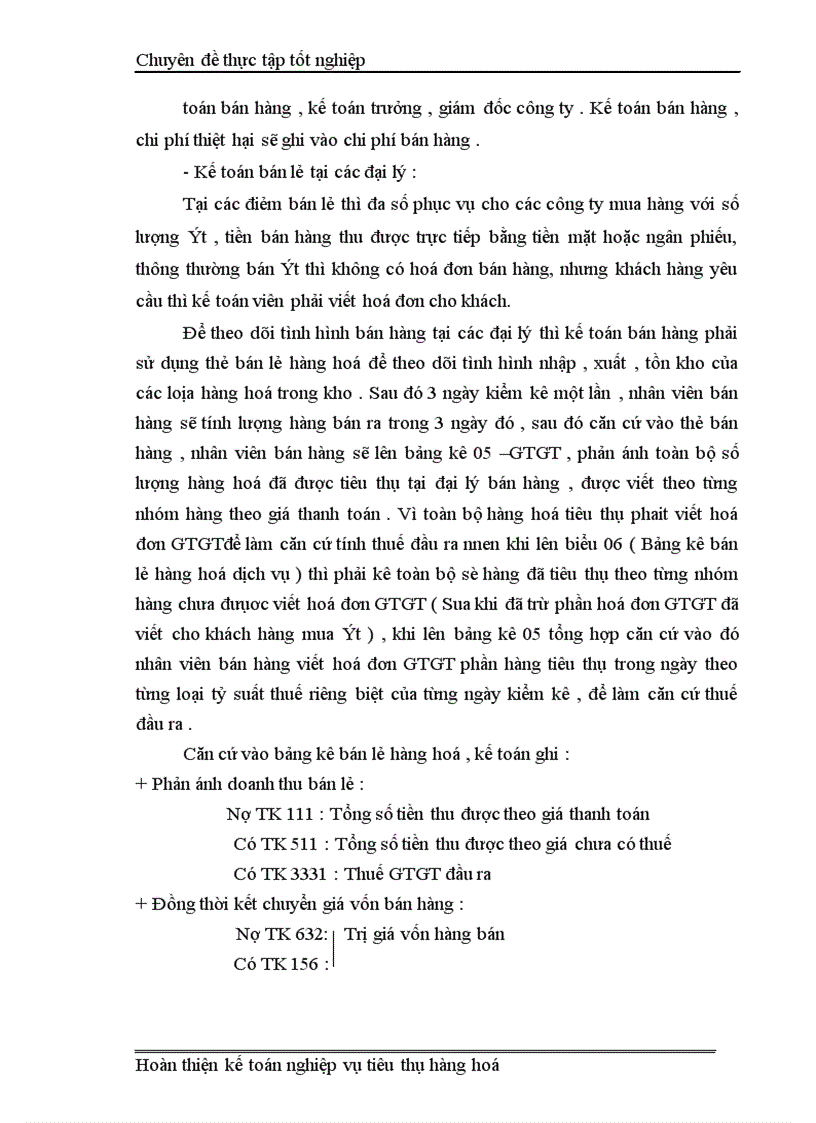 image for page Kế Toán Thành Phẩm Tiêu Thụ và Xác Định kết quả tiêu thụ tại Công ty cổ phần Tứ Gia