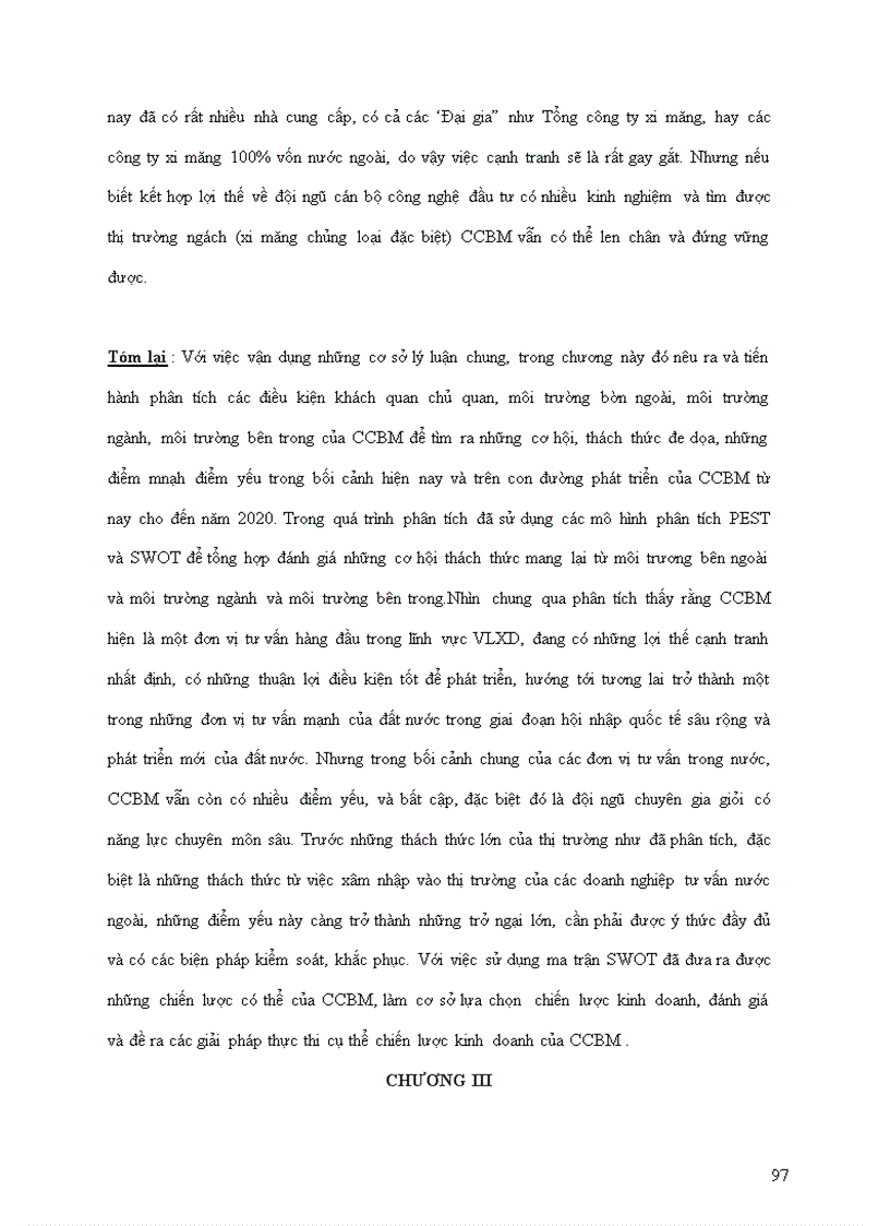 image for page Phân tích thực trạng của công ty cp tư vấn CCBM