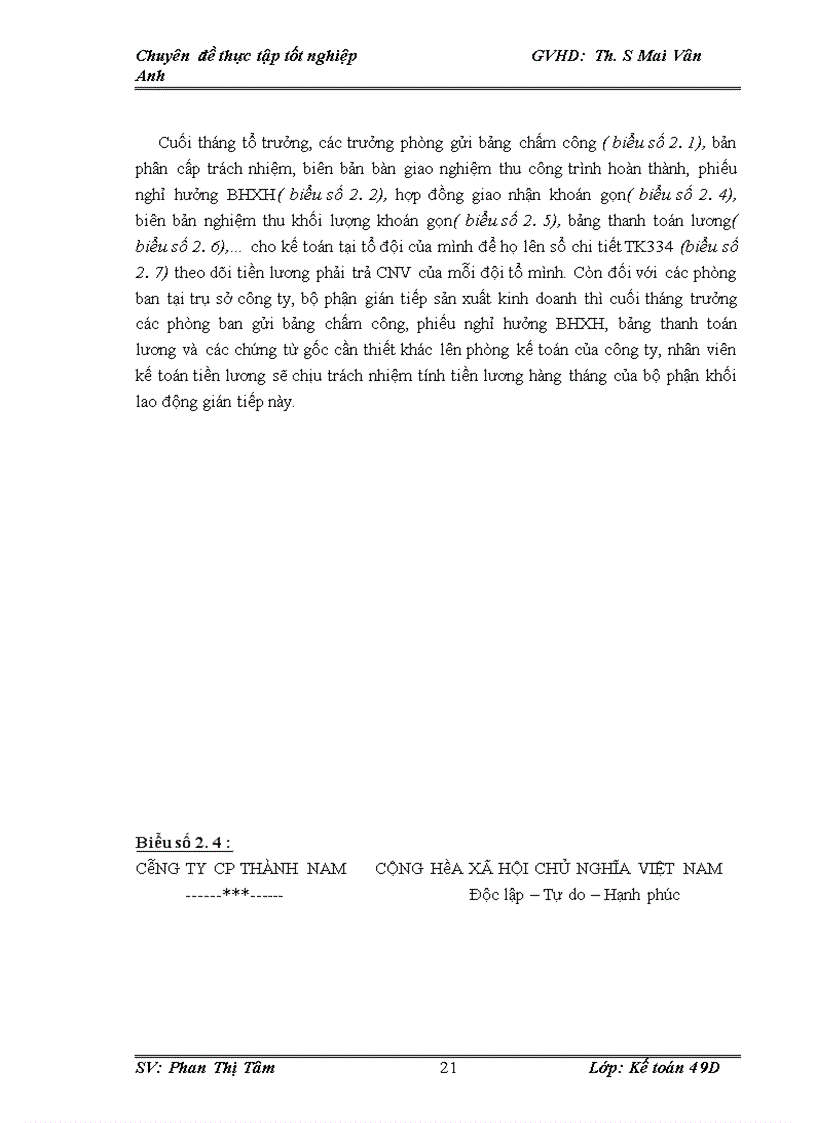 image for page Hoàn thiện kế toán tiền lương và các khoản trích theo lương tại công ty cổ phần Thành Nam