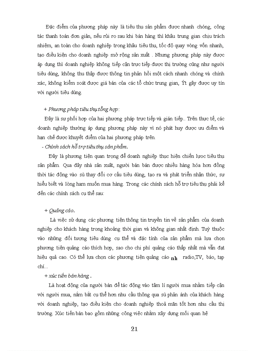 image for page Một số nội dung chủ yếu của hoạt động tiêu thụ sản phẩm