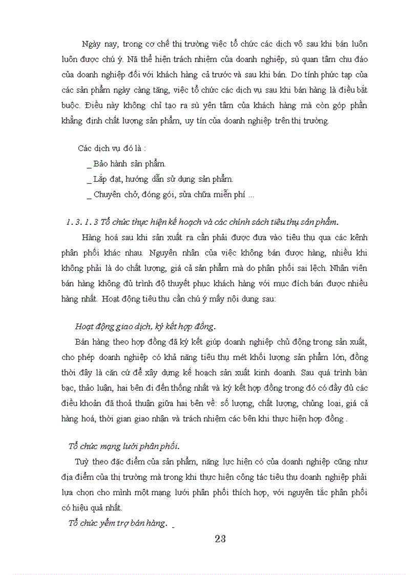 image for page Một số nội dung chủ yếu của hoạt động tiêu thụ sản phẩm