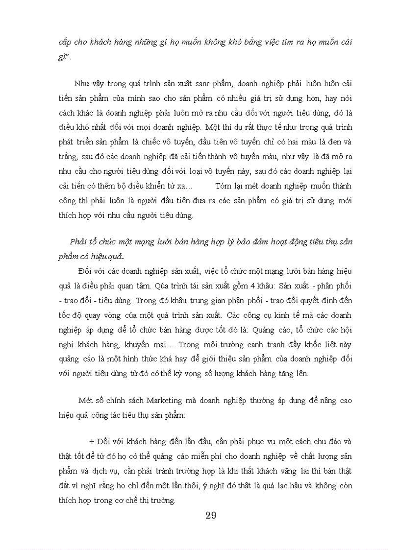 image for page Một số nội dung chủ yếu của hoạt động tiêu thụ sản phẩm