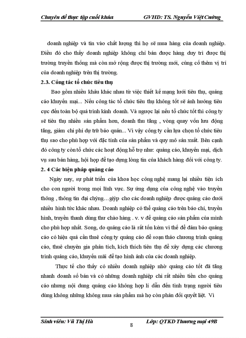 image for page Đẩy mạnh hoạt động tiêu thụ sản phẩm tại Công ty TNHH Thương mại Hoàng Anh