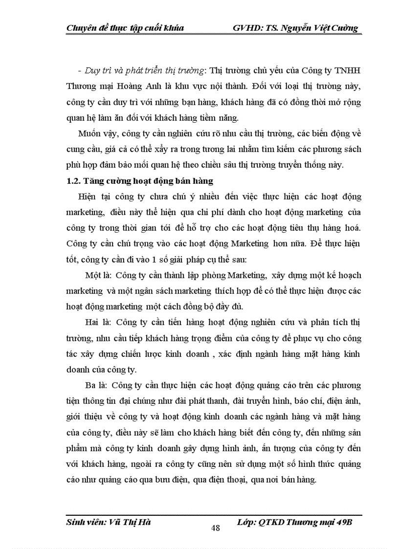 image for page Đẩy mạnh hoạt động tiêu thụ sản phẩm tại Công ty TNHH Thương mại Hoàng Anh