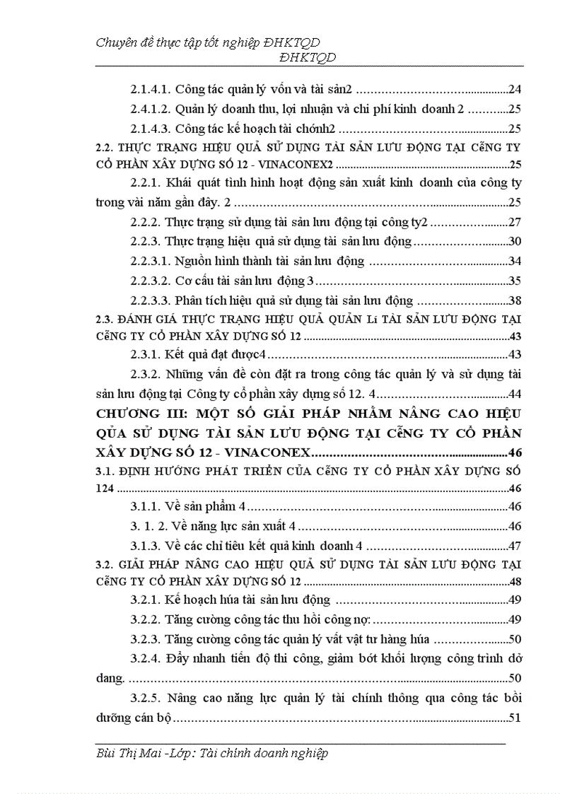 image for page Một số giải pháp nhằm nâng cao hiệu quả sử dụng tài sản lưu động tại Công ty cổ phần xây dựng số 12 - Vinaconex