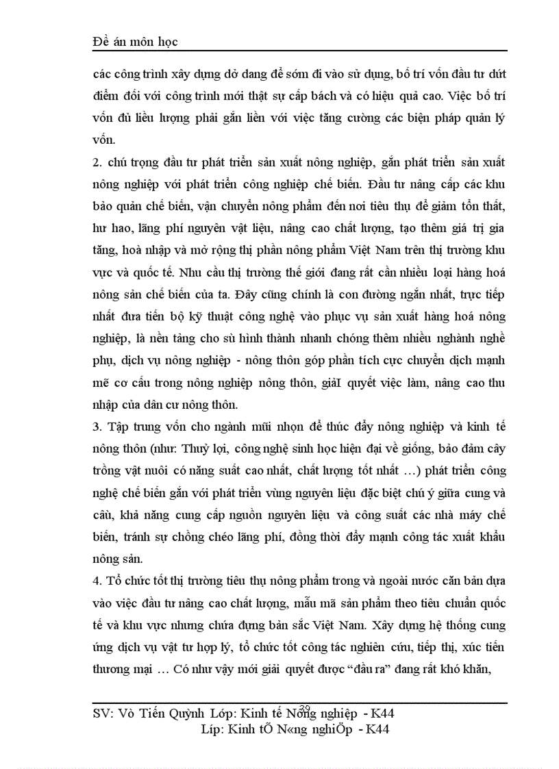 image for page Thực trạng và giải pháp sử dụng vốn đầu tư cho nông nghiệp nông thôn