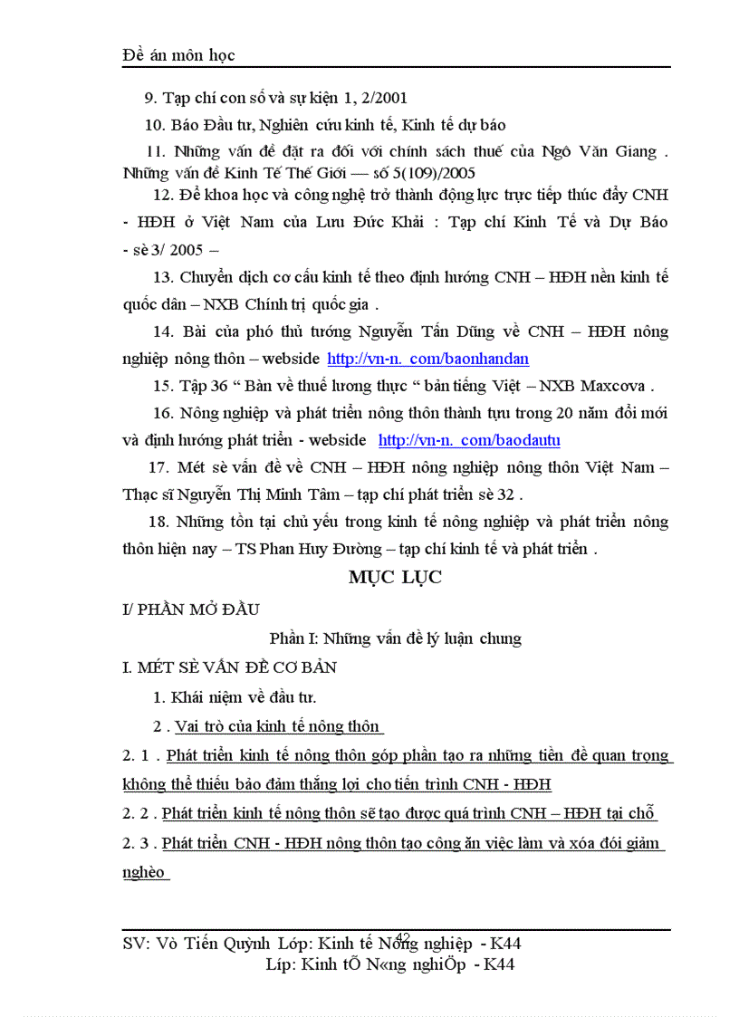 image for page Thực trạng và giải pháp sử dụng vốn đầu tư cho nông nghiệp nông thôn