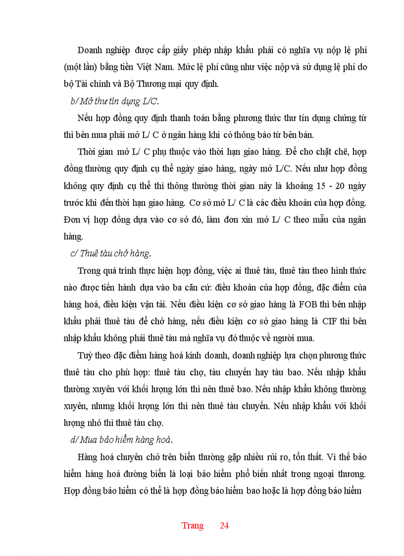 image for page Thực trạng và một số giải pháp hoàn thiện hoạt động nhập khẩu ở Công ty XNK và kỹ thuật bao bì