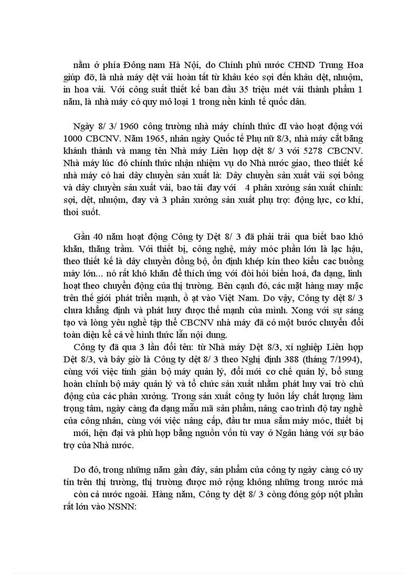 image for page Nâng cao hiệu quả sử dụng vốn lưu động và hoàn thiện công tác tổ chức kế toán tại Công ty Dệt 8/3