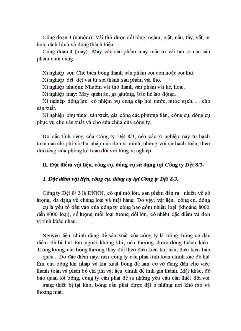 image for page Nâng cao hiệu quả sử dụng vốn lưu động và hoàn thiện công tác tổ chức kế toán tại Công ty Dệt 8/3