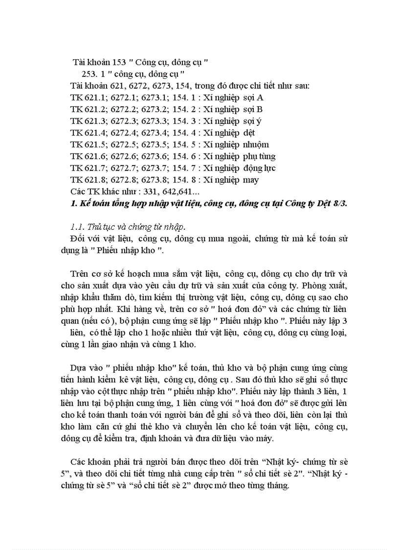 image for page Nâng cao hiệu quả sử dụng vốn lưu động và hoàn thiện công tác tổ chức kế toán tại Công ty Dệt 8/3