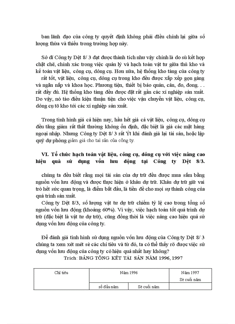 image for page Nâng cao hiệu quả sử dụng vốn lưu động và hoàn thiện công tác tổ chức kế toán tại Công ty Dệt 8/3