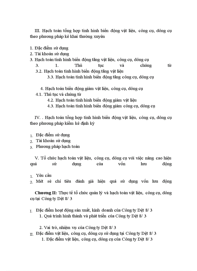 image for page Nâng cao hiệu quả sử dụng vốn lưu động và hoàn thiện công tác tổ chức kế toán tại Công ty Dệt 8/3