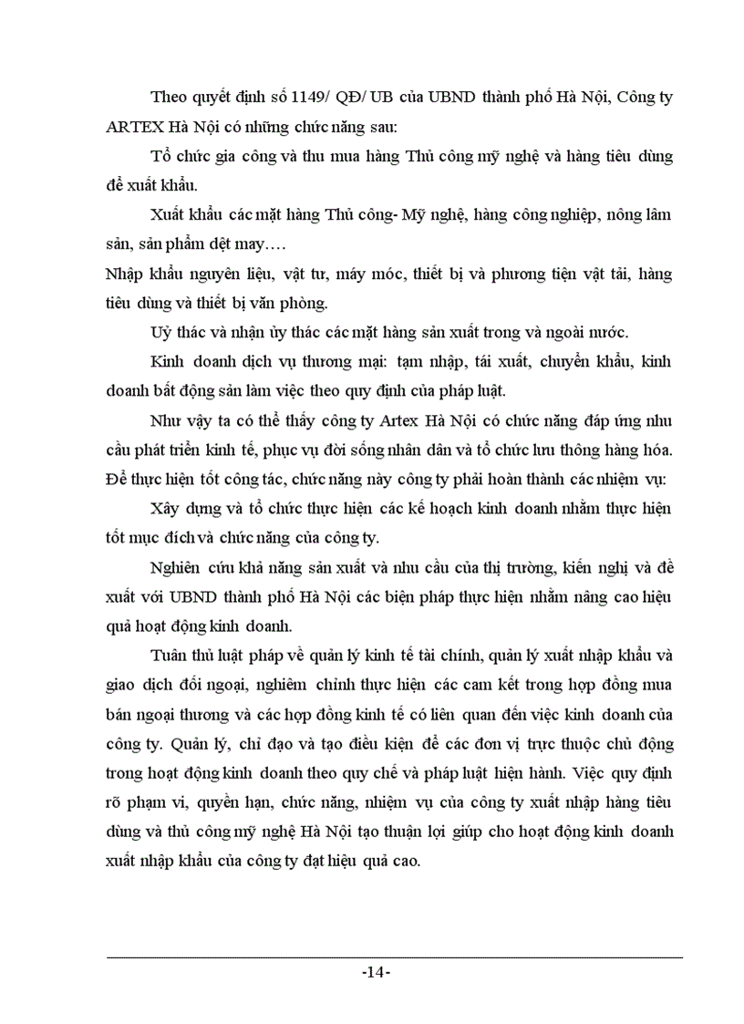 image for page Thực trạng và giải pháp trong hoạt động xuất khẩu hàng TCMN tại công ty Artex –Hà Nội