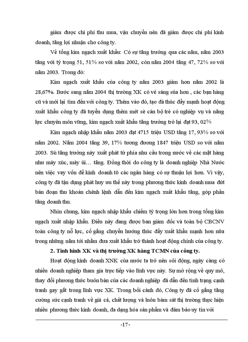 image for page Thực trạng và giải pháp trong hoạt động xuất khẩu hàng TCMN tại công ty Artex –Hà Nội