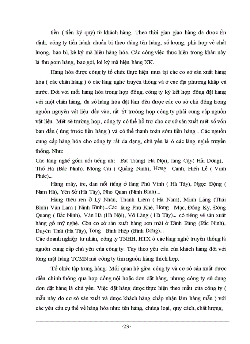 image for page Thực trạng và giải pháp trong hoạt động xuất khẩu hàng TCMN tại công ty Artex –Hà Nội