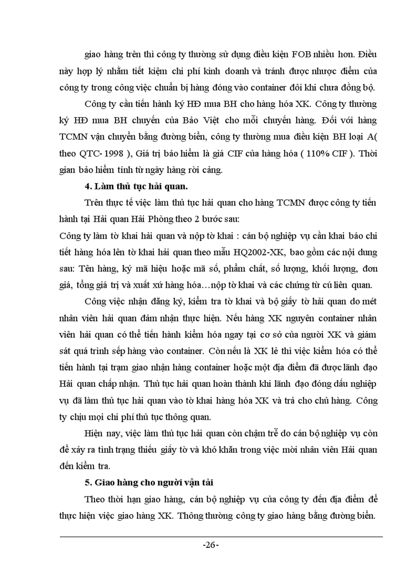 image for page Thực trạng và giải pháp trong hoạt động xuất khẩu hàng TCMN tại công ty Artex –Hà Nội