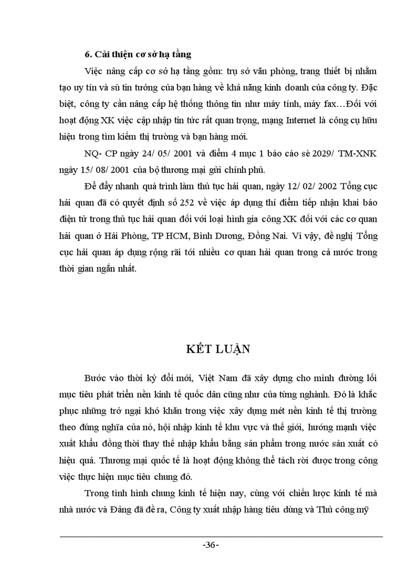 image for page Thực trạng và giải pháp trong hoạt động xuất khẩu hàng TCMN tại công ty Artex –Hà Nội