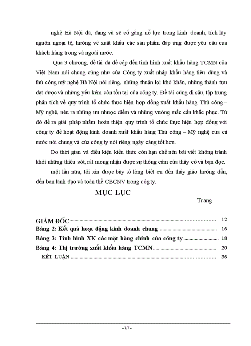 image for page Thực trạng và giải pháp trong hoạt động xuất khẩu hàng TCMN tại công ty Artex –Hà Nội
