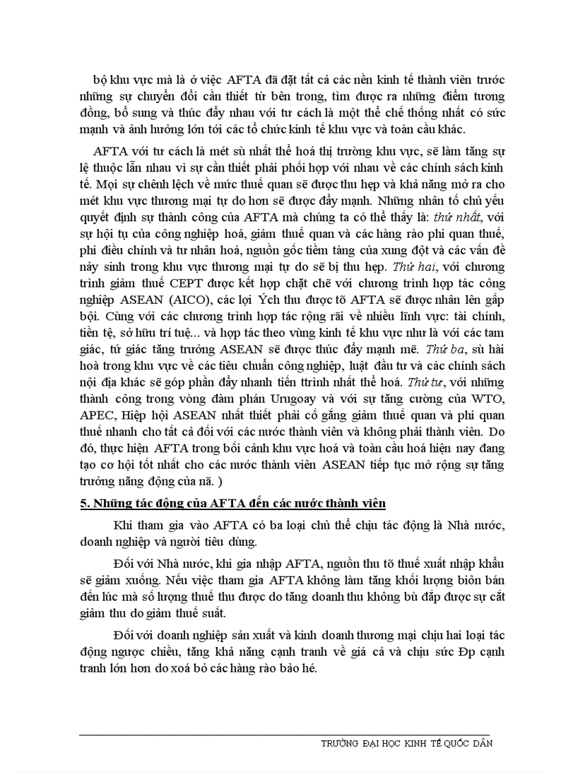 image for page Những giải pháp nhằm đẩy nhanh việc thực hiện các cam kết của Việt Nam trong khuôn khổ AFTA