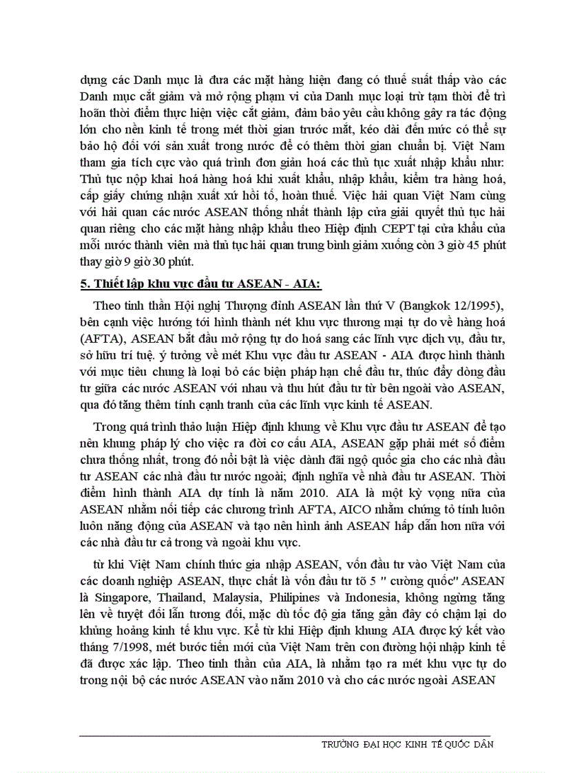 image for page Những giải pháp nhằm đẩy nhanh việc thực hiện các cam kết của Việt Nam trong khuôn khổ AFTA