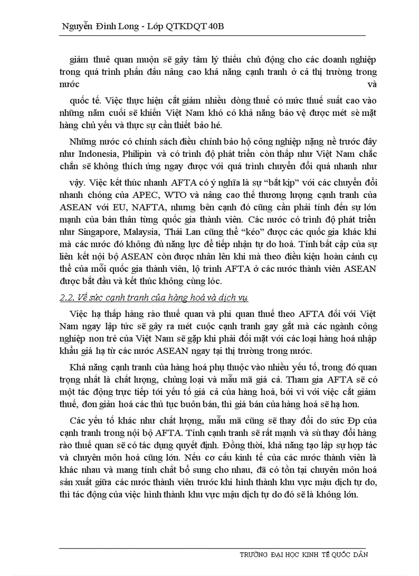 image for page Những giải pháp nhằm đẩy nhanh việc thực hiện các cam kết của Việt Nam trong khuôn khổ AFTA