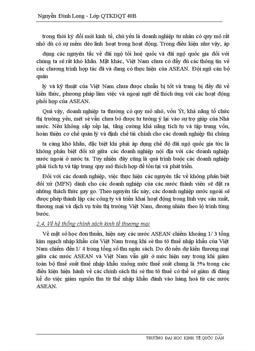 image for page Những giải pháp nhằm đẩy nhanh việc thực hiện các cam kết của Việt Nam trong khuôn khổ AFTA