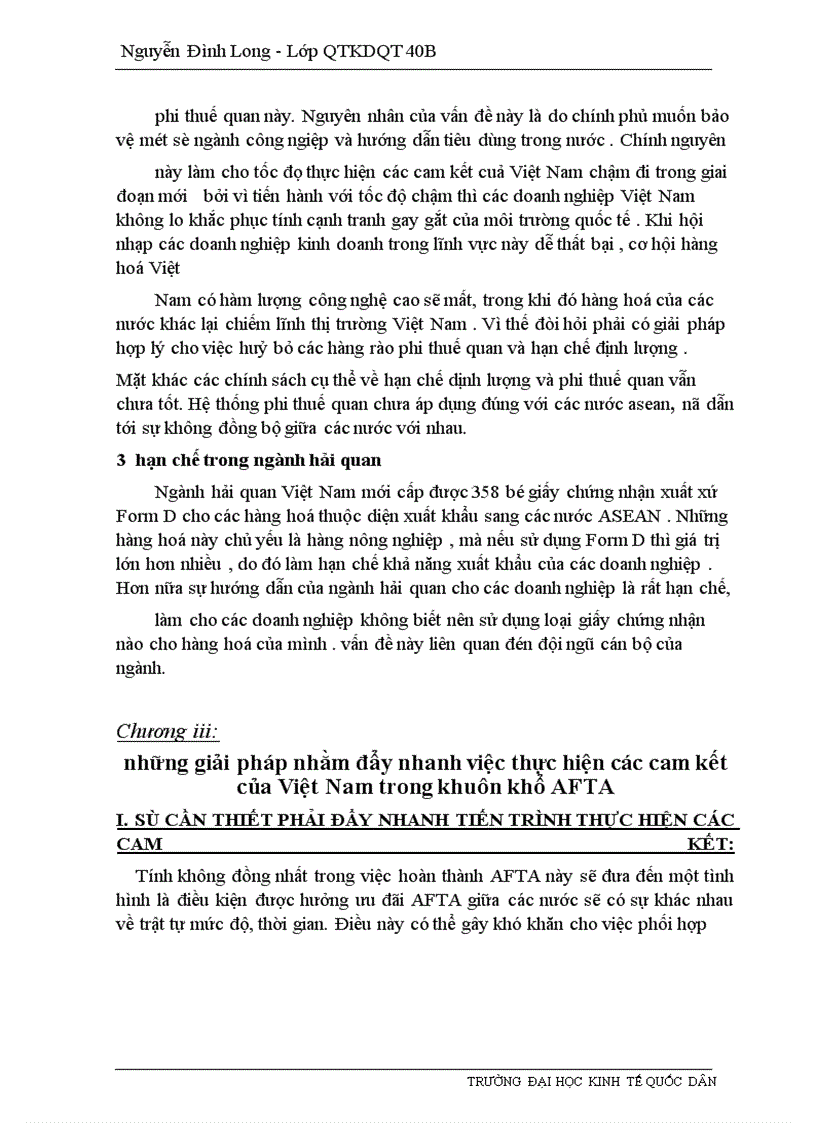 image for page Những giải pháp nhằm đẩy nhanh việc thực hiện các cam kết của Việt Nam trong khuôn khổ AFTA