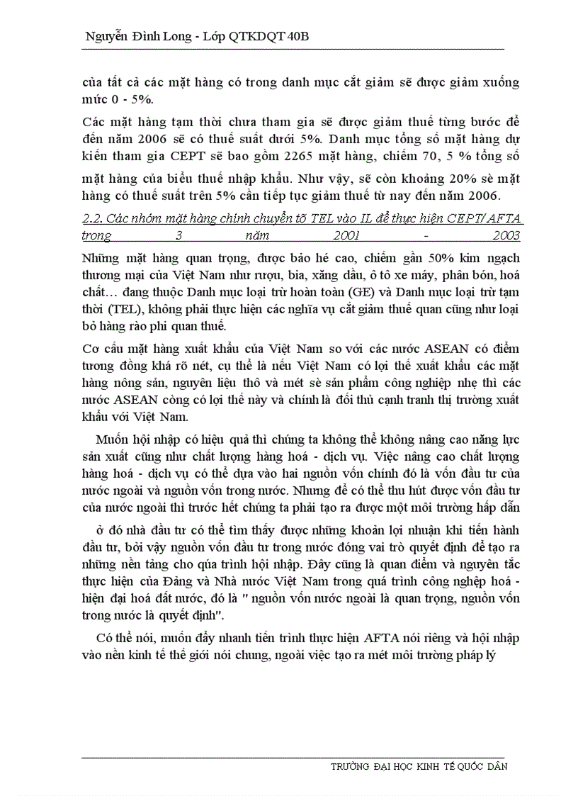 image for page Những giải pháp nhằm đẩy nhanh việc thực hiện các cam kết của Việt Nam trong khuôn khổ AFTA