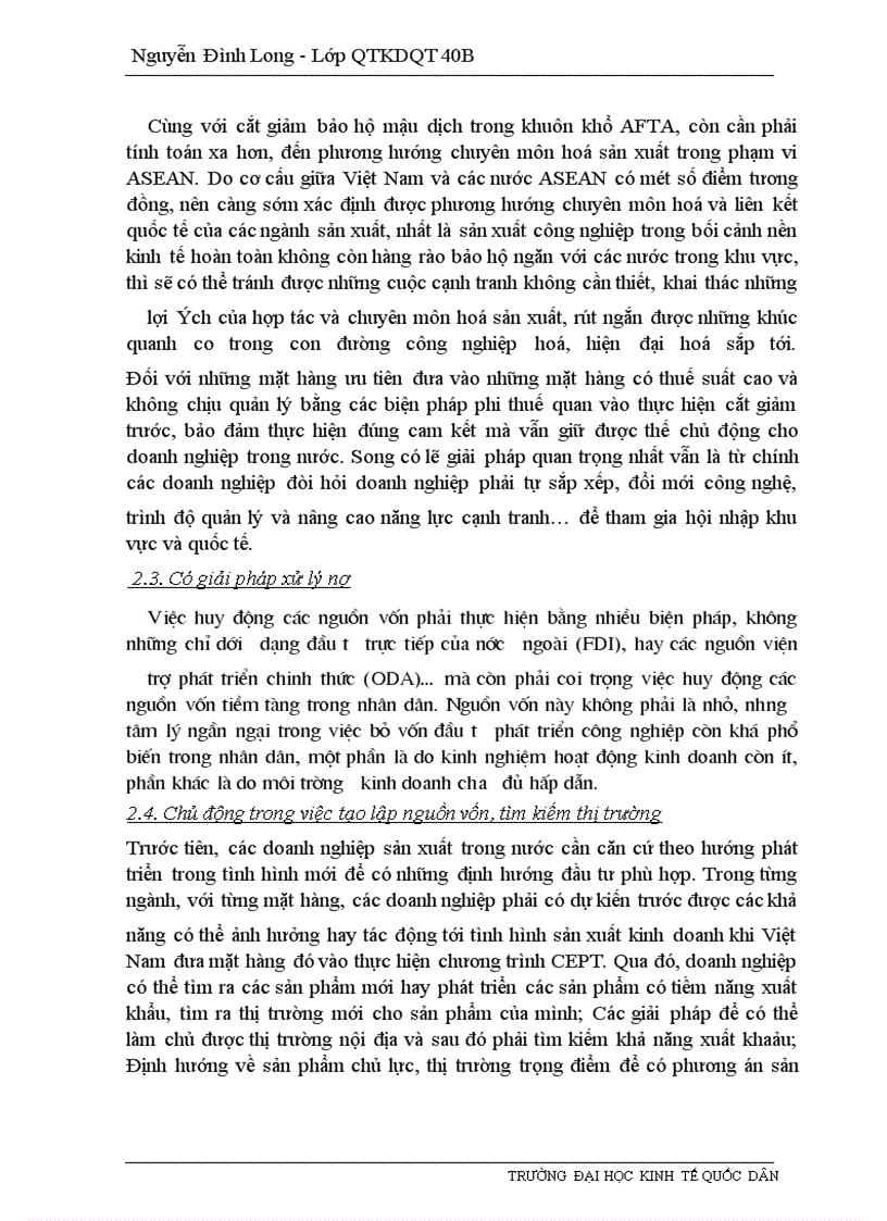 image for page Những giải pháp nhằm đẩy nhanh việc thực hiện các cam kết của Việt Nam trong khuôn khổ AFTA