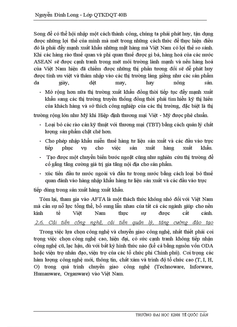 image for page Những giải pháp nhằm đẩy nhanh việc thực hiện các cam kết của Việt Nam trong khuôn khổ AFTA