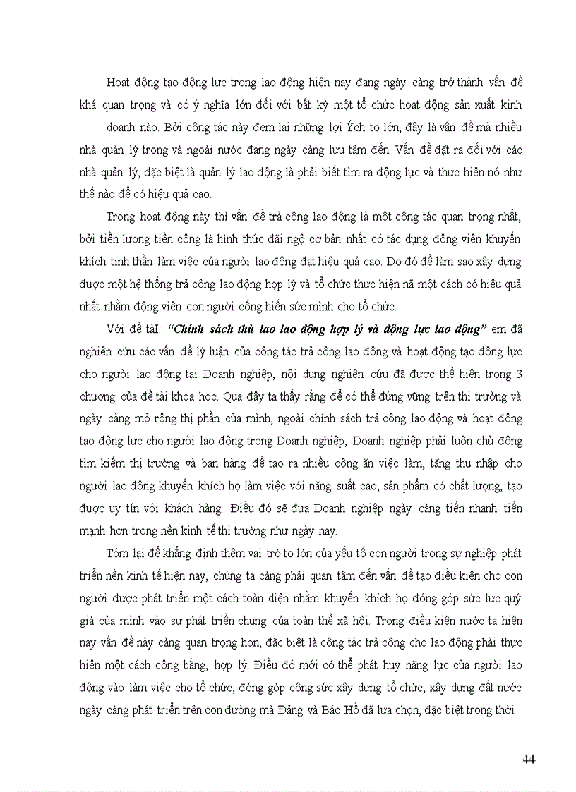 image for page Chính sách thù lao lao động hợp lý và động lực lao động