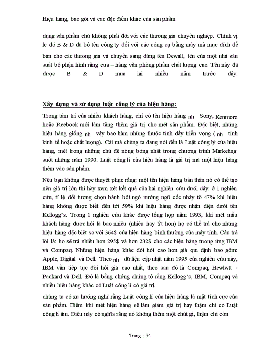 image for page Hiệu hàng, bao gói và các đặc điểm khác của sản phẩm