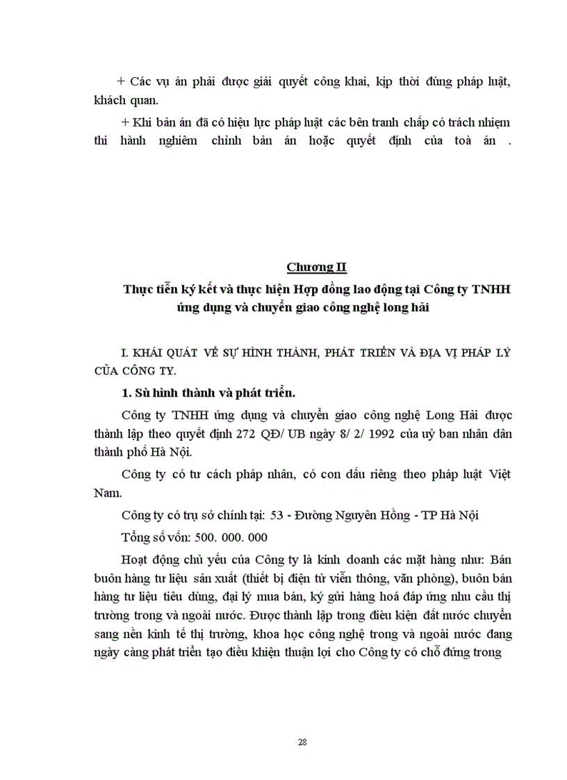 image for page Hoàn thiện chế độ pháp lý về Hợp đồng lao động trong Công ty TNHH ứng dụng và chuyển giao công nghệ Long Hải
