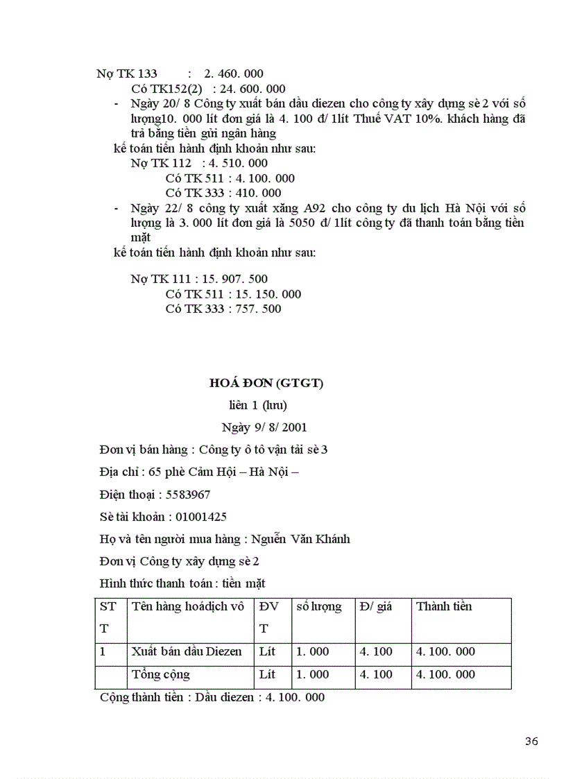 image for page Báo cáo thực tập tại Công ty ô tô vận tải