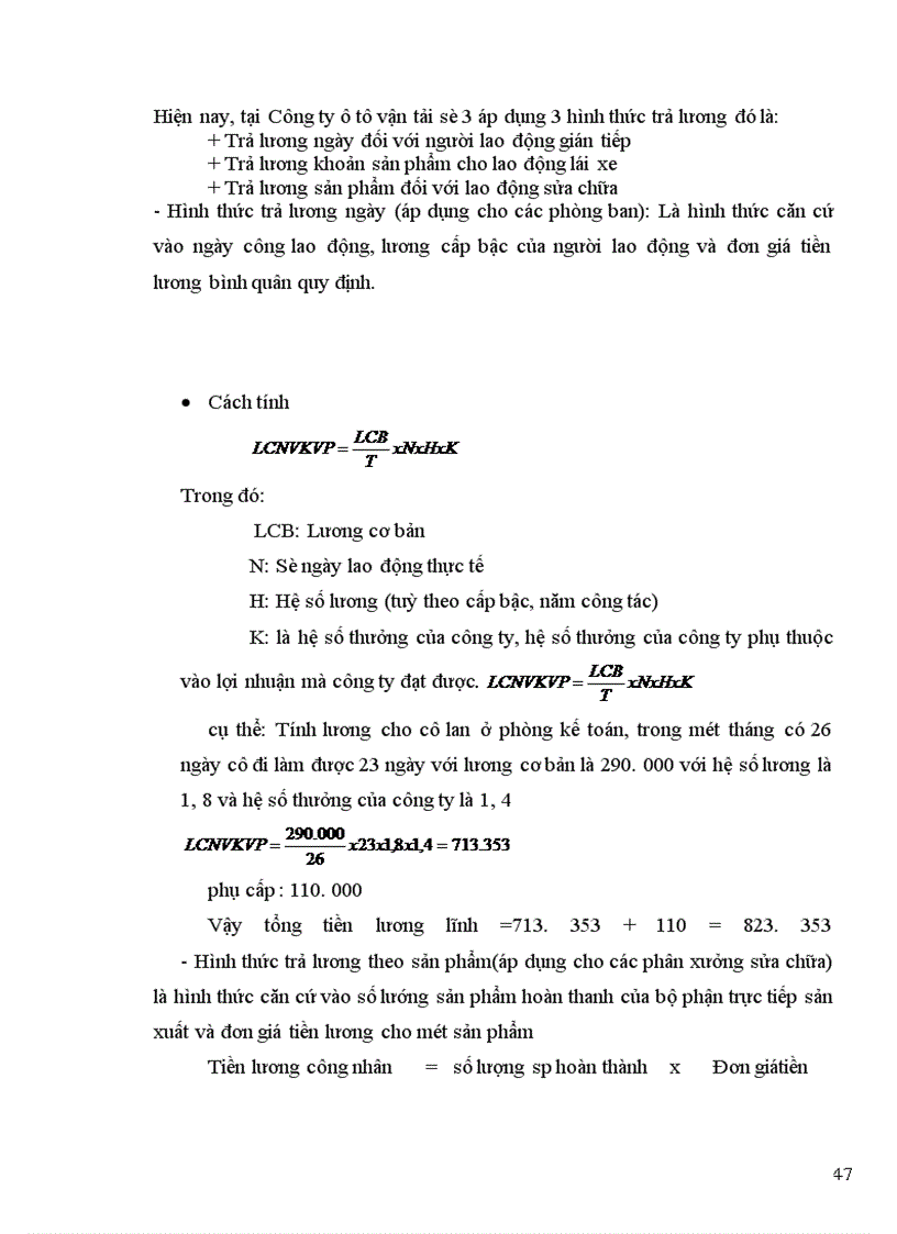 image for page Báo cáo thực tập tại Công ty ô tô vận tải