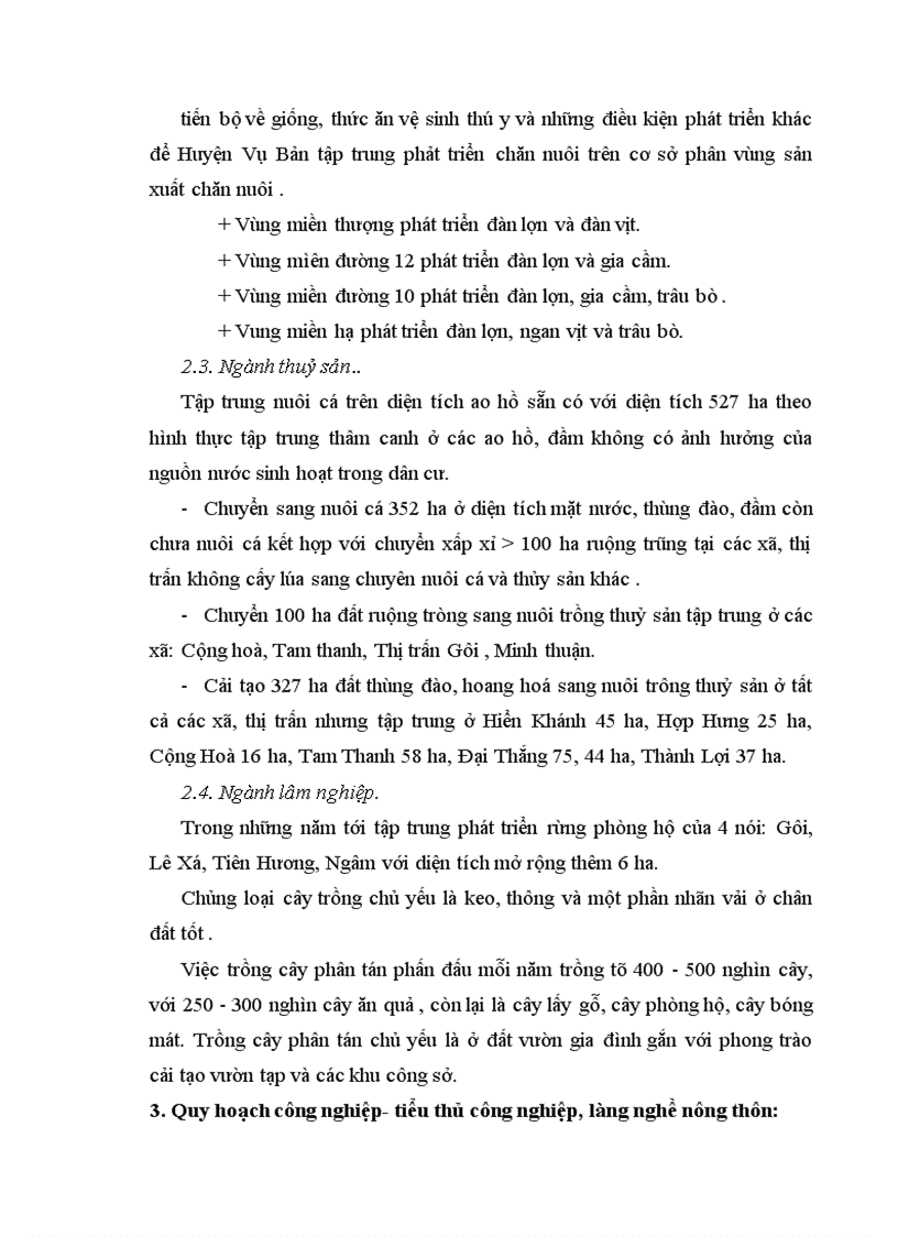 image for page Quy hoạch tổng thể phát triển kinh tế – xã hội huyện Vụ Bản thời kỳ đến năm 2010