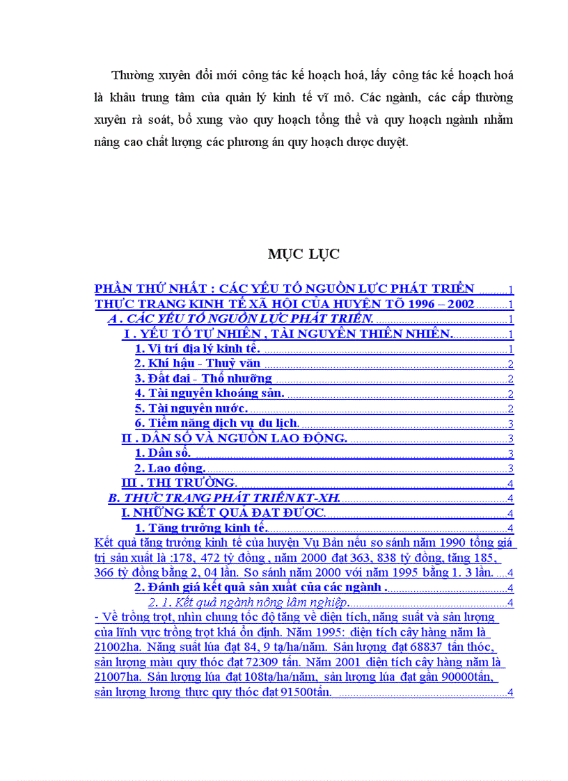 image for page Quy hoạch tổng thể phát triển kinh tế – xã hội huyện Vụ Bản thời kỳ đến năm 2010