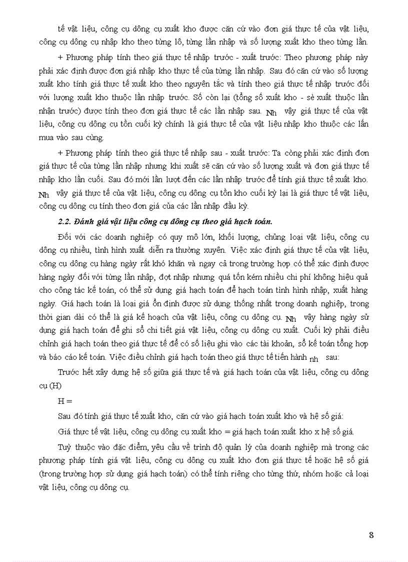 image for page Tổ chức công tác kế toán nguyên vật liệu, công cụ dụng cụ ở công ty xây dựng số 34