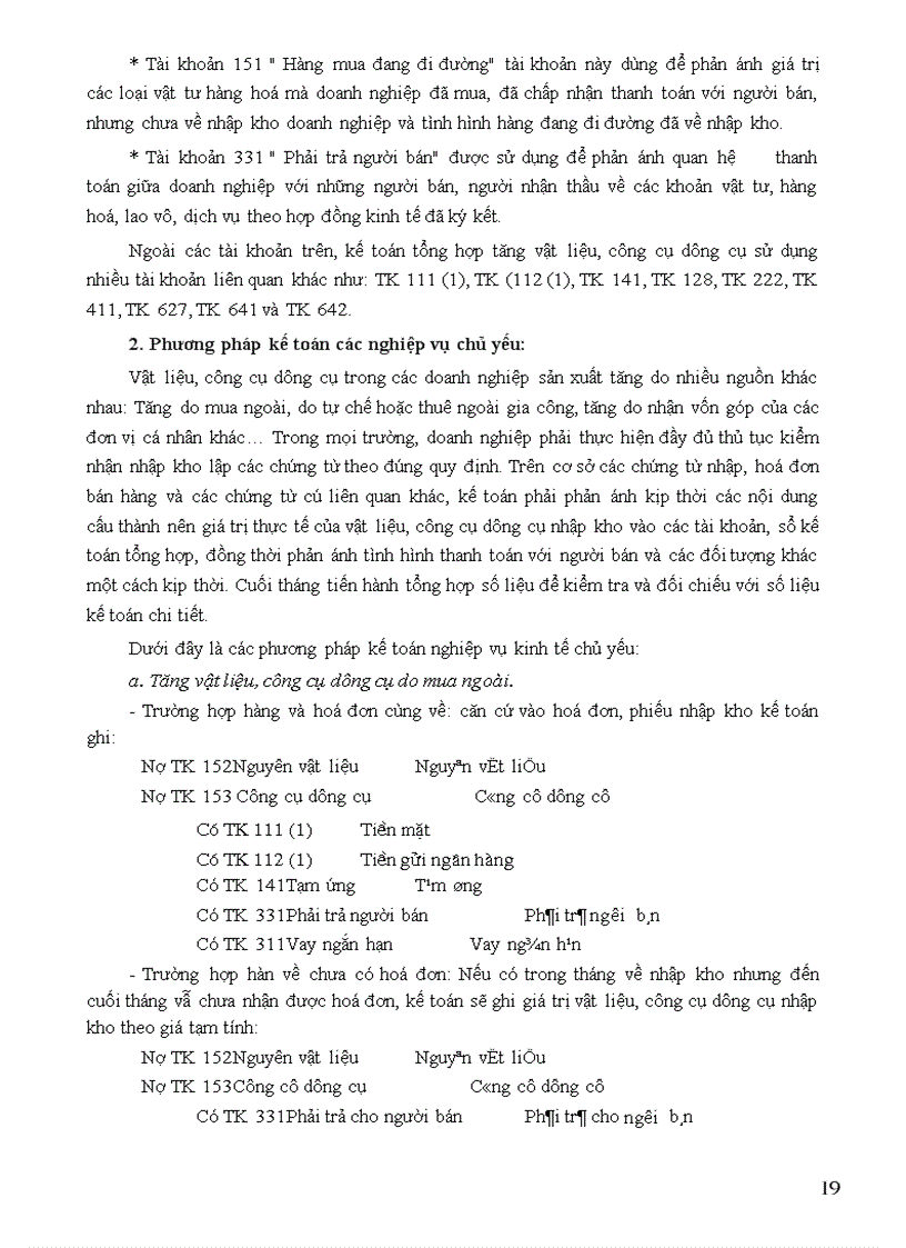 image for page Tổ chức công tác kế toán nguyên vật liệu, công cụ dụng cụ ở công ty xây dựng số 34